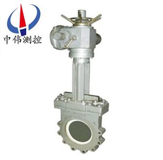 Electric resistance type knife gate valve